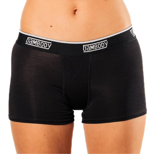 Bambody Absorbent Boy Short: Period Protection Underwear for Women and Teens - 1 Pack: Black - XX-Small